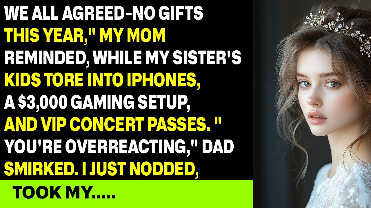 We all agreed—no gifts this year, my mom reminded us, while my sister’s kids tore through everything