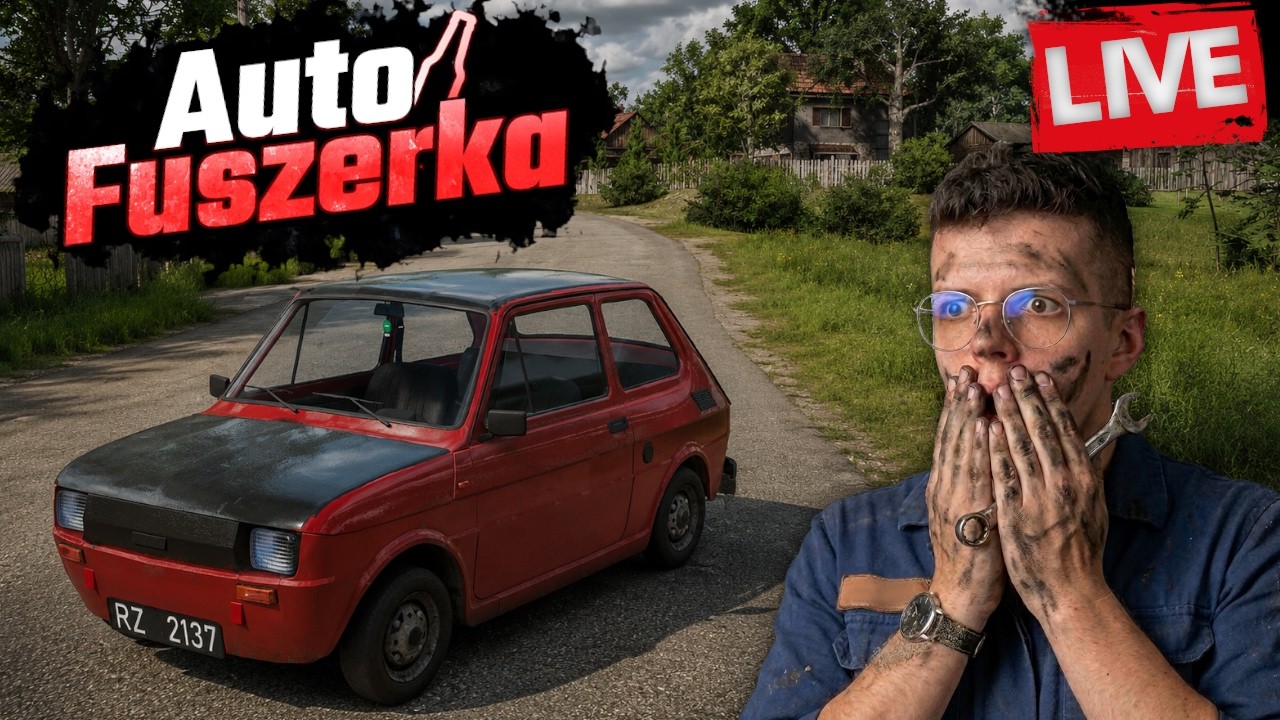 LIVE🔴Gramy w AutoFuszerkę bo jest NOWA MISJA! [100k SUB do KOŃCA roku] | !HOLY