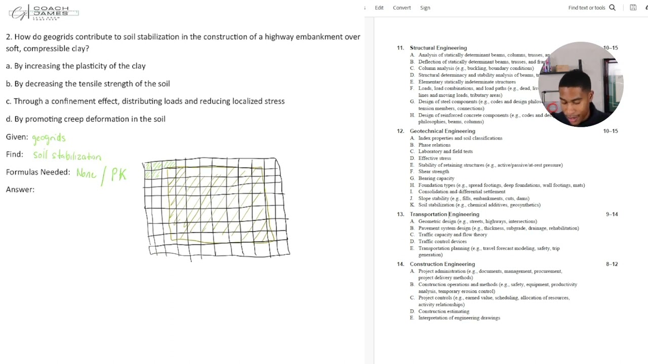 FE Review - Geotechnical Engineering - Soil stabilization
