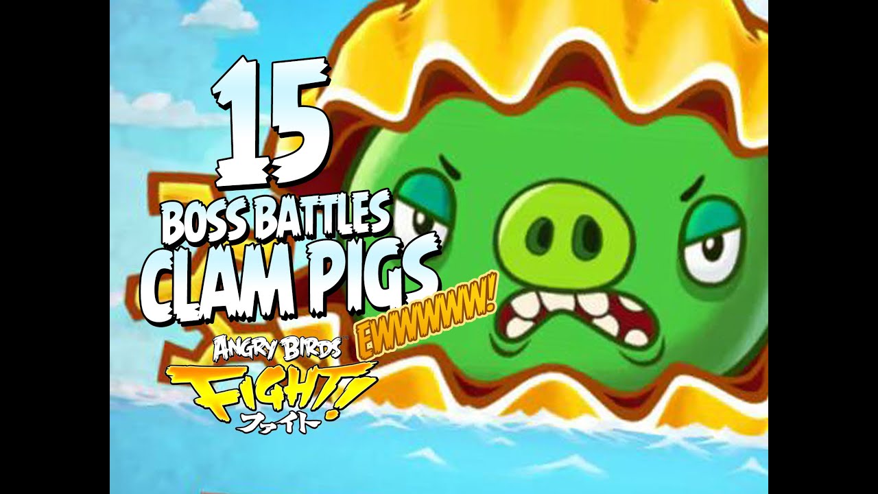 Angry Birds Fight! Super CLAM Pigs BOSS FIGHT - Let's Play iPad, iOS, Android