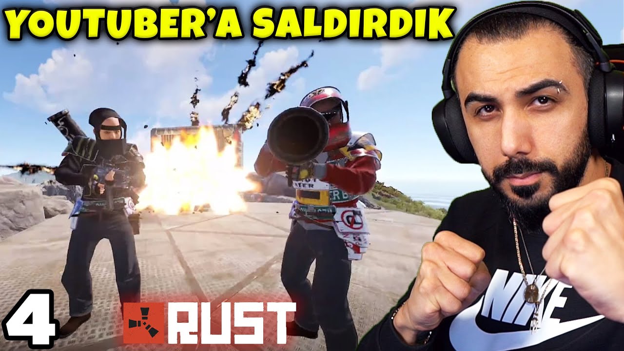 ÜNLÜ YOUTUBER'A SALDIRDIK!! EKİPLE RUST (Bölüm #4) | Barış Can