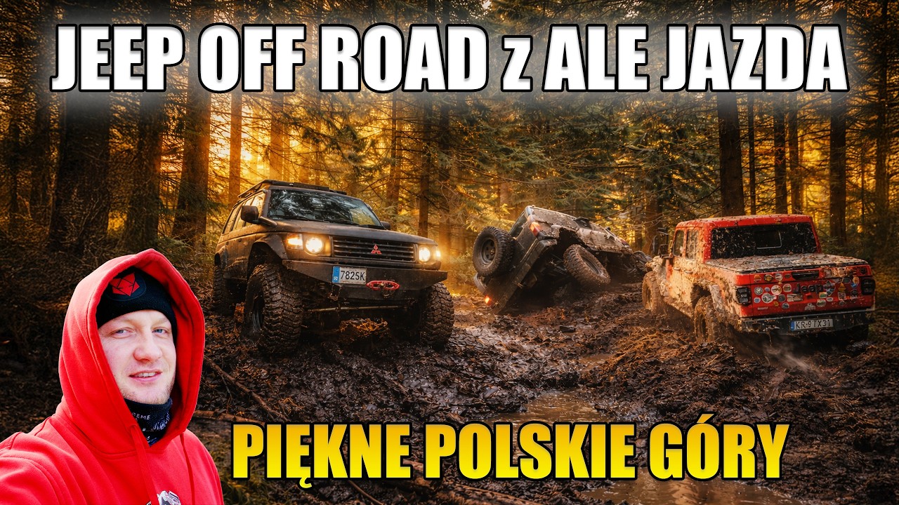 AMBITNY OFF ROAD W MOKRYCH G&Oacute;RACH z ALE JAZDA - Jeep Gladiator | Jeep Wrangler | Jeep XJ | Patrol |