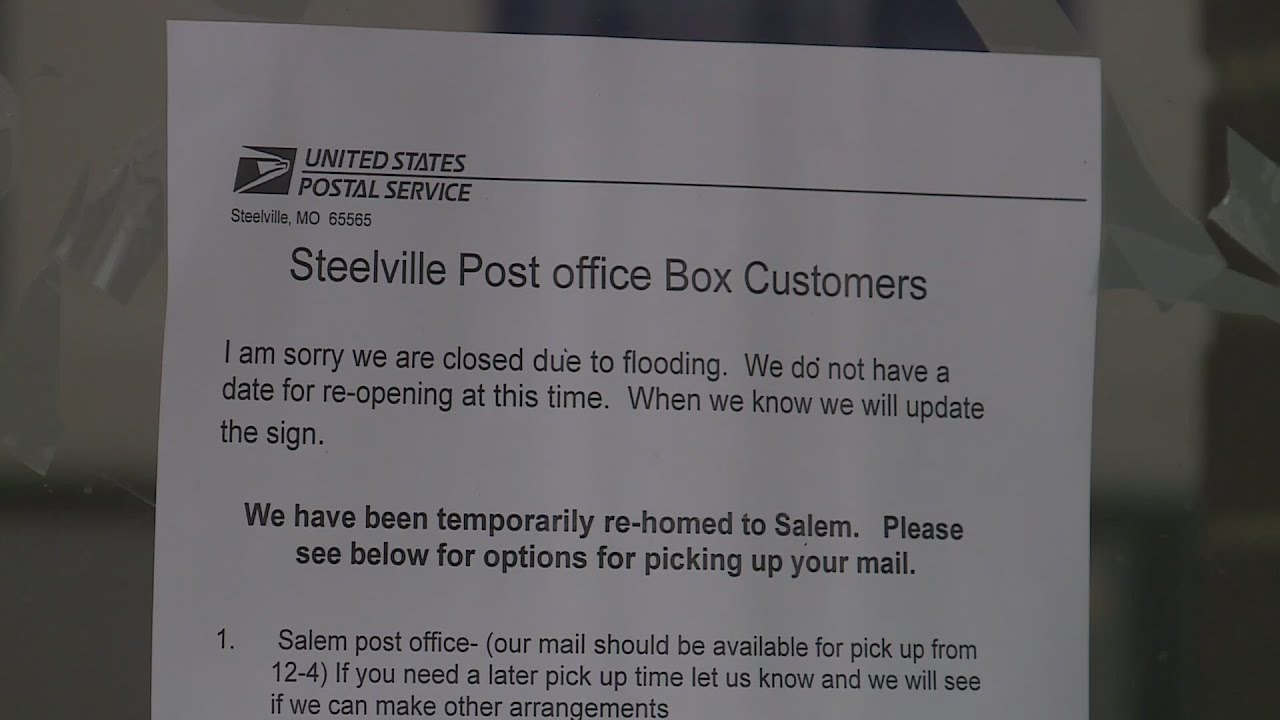 Flooded small town post office leaves some residents without medicine