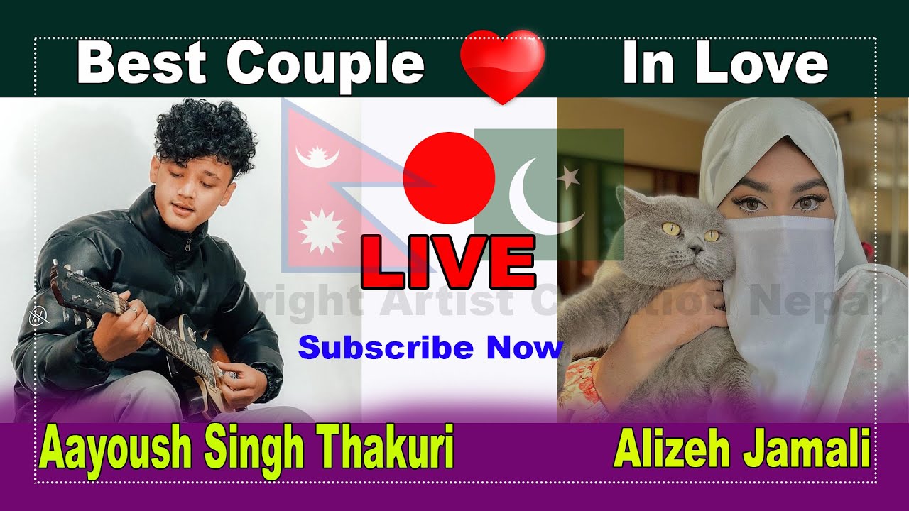 Live Aayush Singh Thakuri and Alizeh Jamali Tiktok Live Full Video 21 April 2023 ArtistCreationNepal