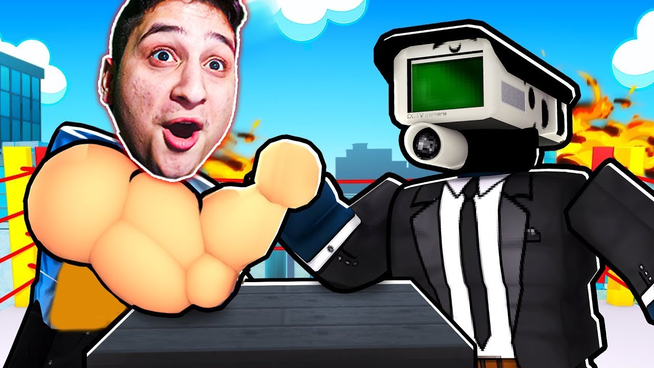 უნდა გავძლიერდე რომ დავამარცხო ტოილეტები Roblox Skibidi Arm Wrestling