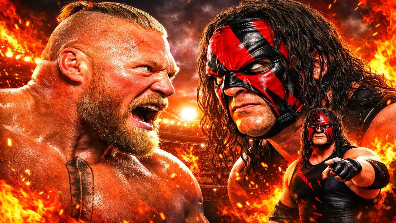 BROCK LESNAR vs KANE LIVE 🔥 Ultimate Fire Showdown | WWE 2K25 | MAD GAMES
