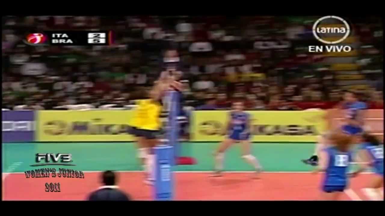 Italia x Brasil 1set Final FIVB Women's Junior 2011
