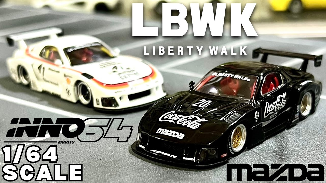 Unboxing INNO64 Mazda RX-7 (FD3S) LB-Super Silhouette | Black Variant & White Variant