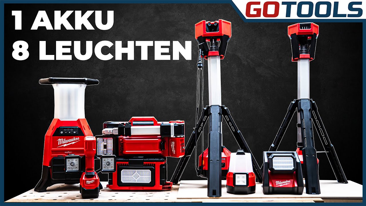 Свет в темноте | гибкие и высокоэффективные рабочие светильники от Milwaukee | Субтитры