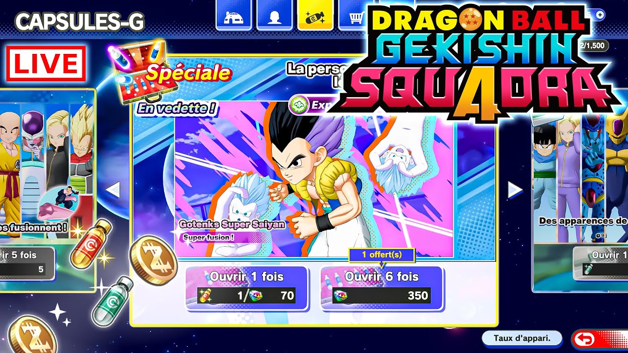 🔴INVOCATION L&Eacute;GENDAIRE !! DRAGON BALL Gekishin Squadra