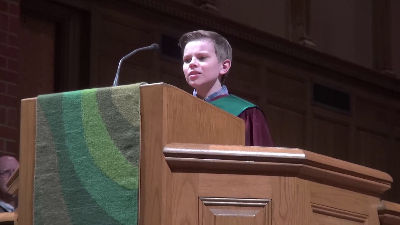 Miles Baker, boy soprano sings Mozart's Alleluia