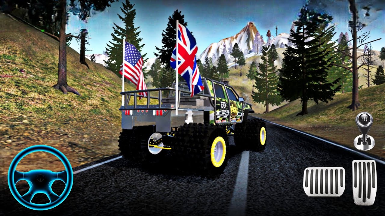 Monster Truck Snow Crazy Stunts ❄️ | Offroad Outlaws Gameplay | Full Speed & Fun |