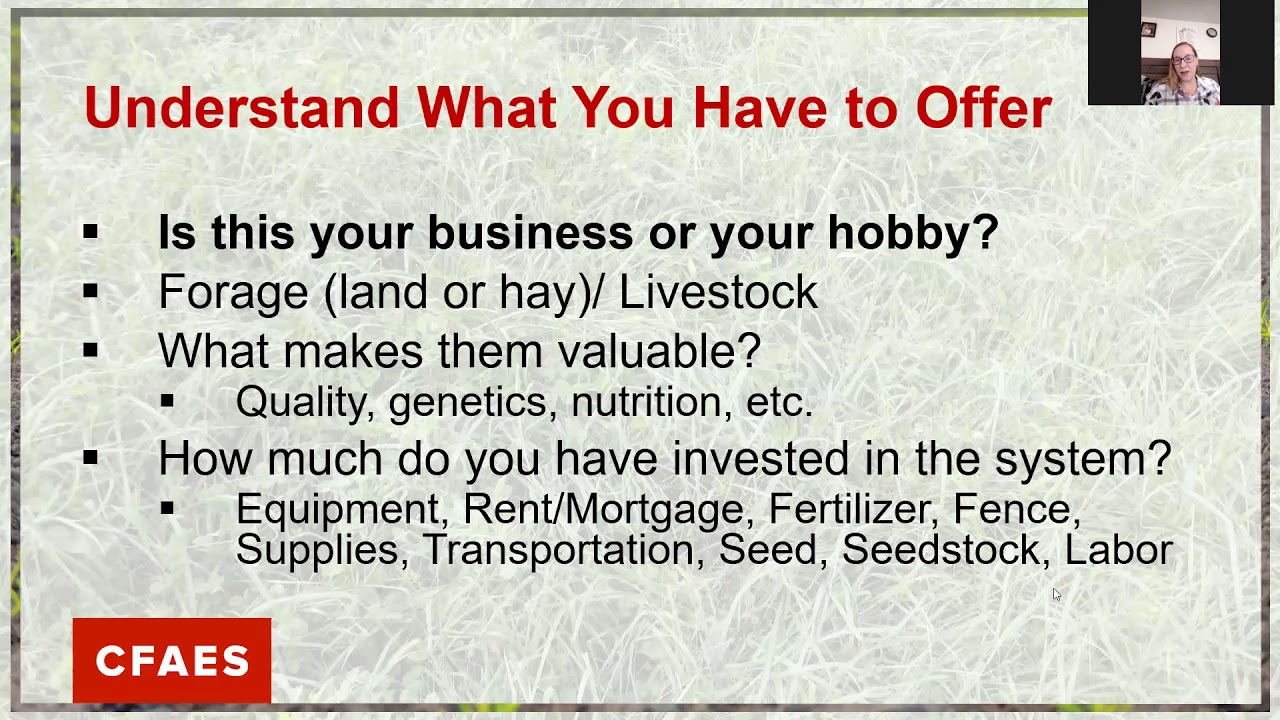 Marketing Your Forages