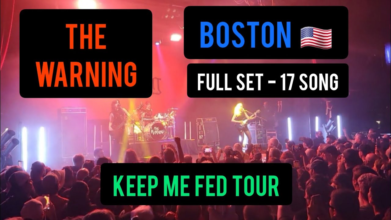 THE WARNING - BOSTON 🇺🇲 - Full Set - 17 songs - 9/13/24 #livemusic #concert #tour #fyp #martintw