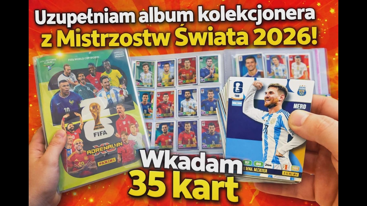PANINI WORLD CUP 2026 - UZUPEŁNIAM ALBUM - WKŁADAM 35 KART - ILE REPREZENTACJI JEST KOMPLETNYCH?