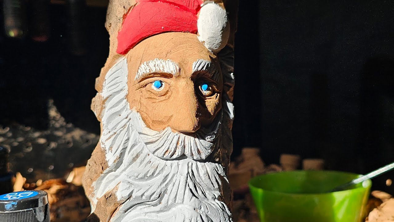 The Most Emotional Block of Wood | Santa Carving ASMR