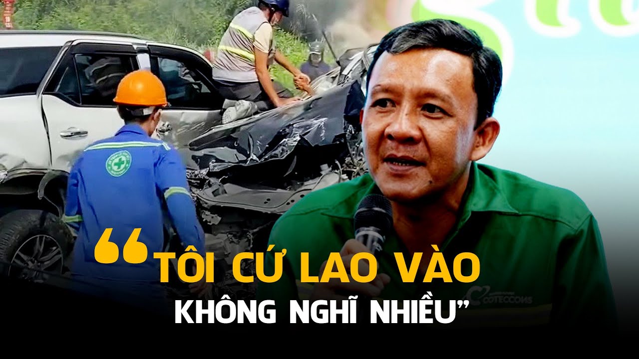 Khoảnh khắc cứu tài xế vụ tai nạn cầu Phú Mỹ: 