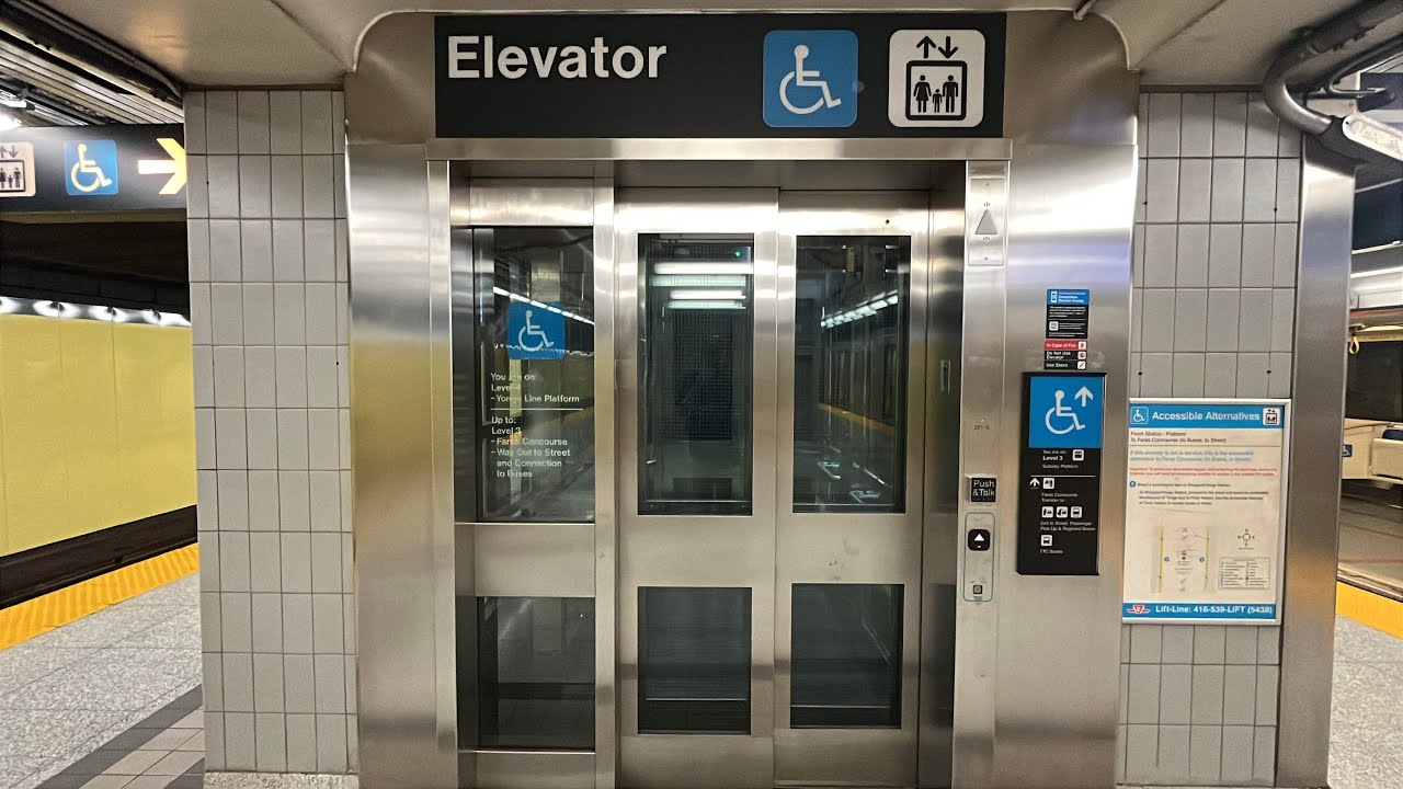 Elevators at Toronto TTC Finch Subway Station - Fare-Paid Zone 10/13/2025