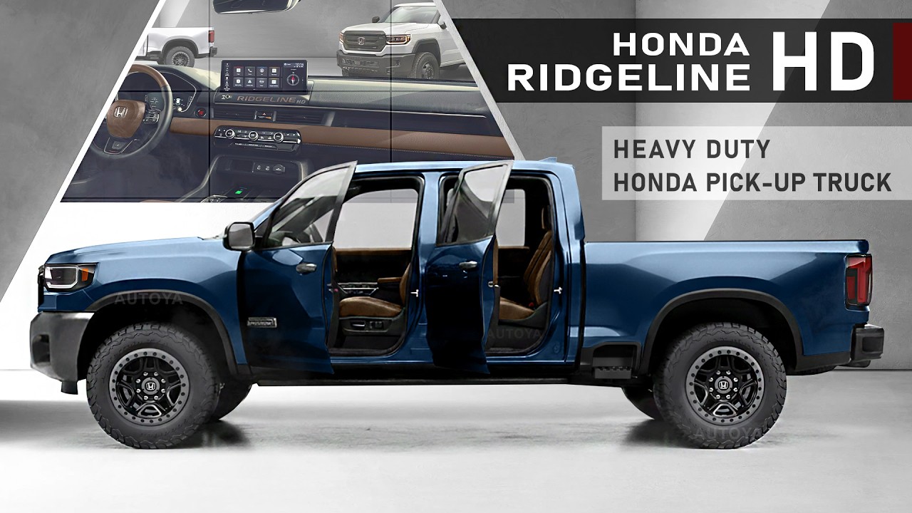 Honda Ridgeline HD 2027 года &mdash; предварительный обзор интерьера и экстерьера.