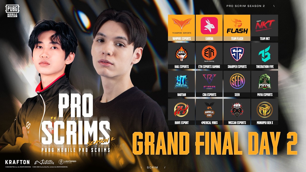 🔴สด! รายการห้องซ้อม PUBG MOBILE PRO SCRIMS Season 2 Grand Finals D2
