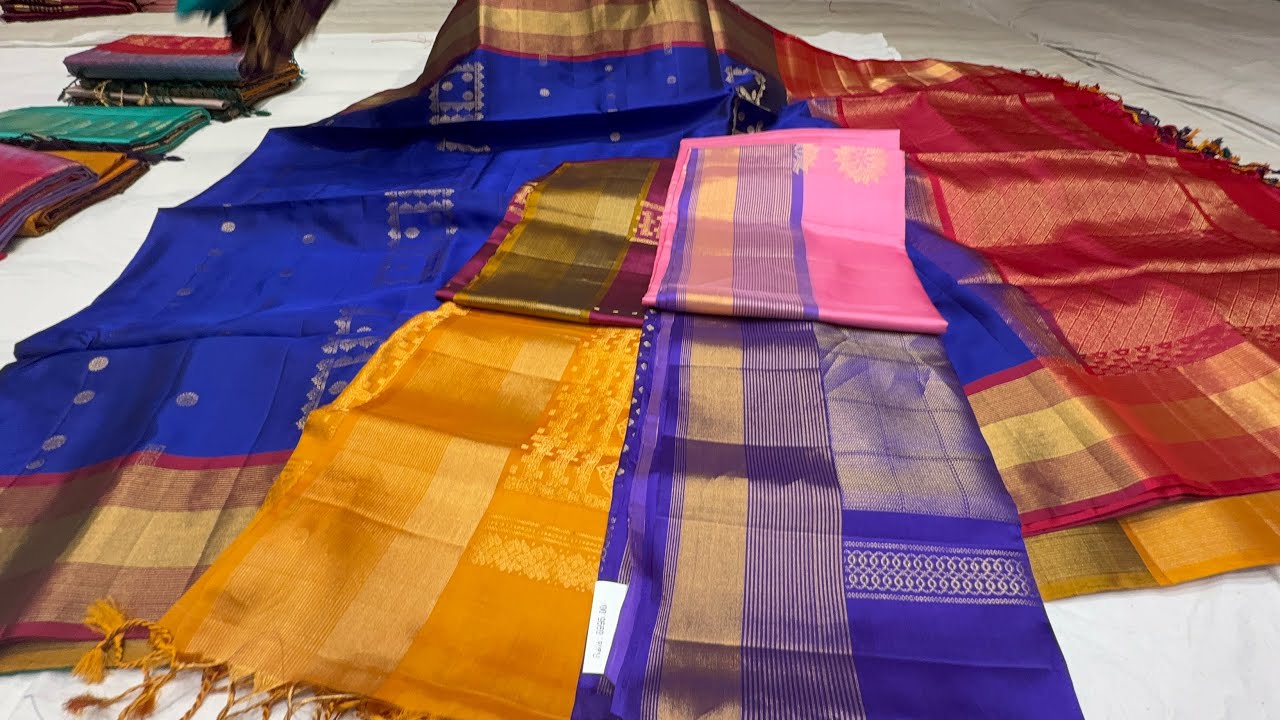 Soft silks sarees new collections | in #byrappasilkschickpet || wholesale shop