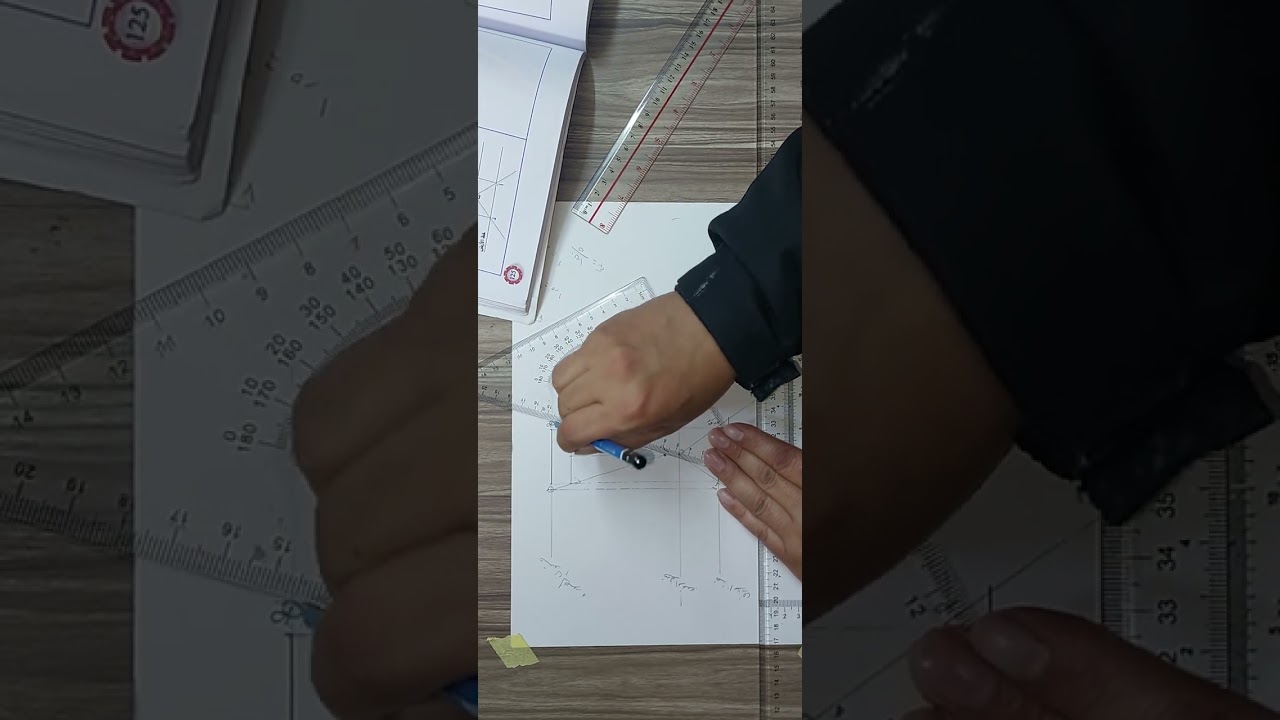 رسم  توجيهي_نجارة ٢٤ رسم منظور تمرين ١ ص١٢٤