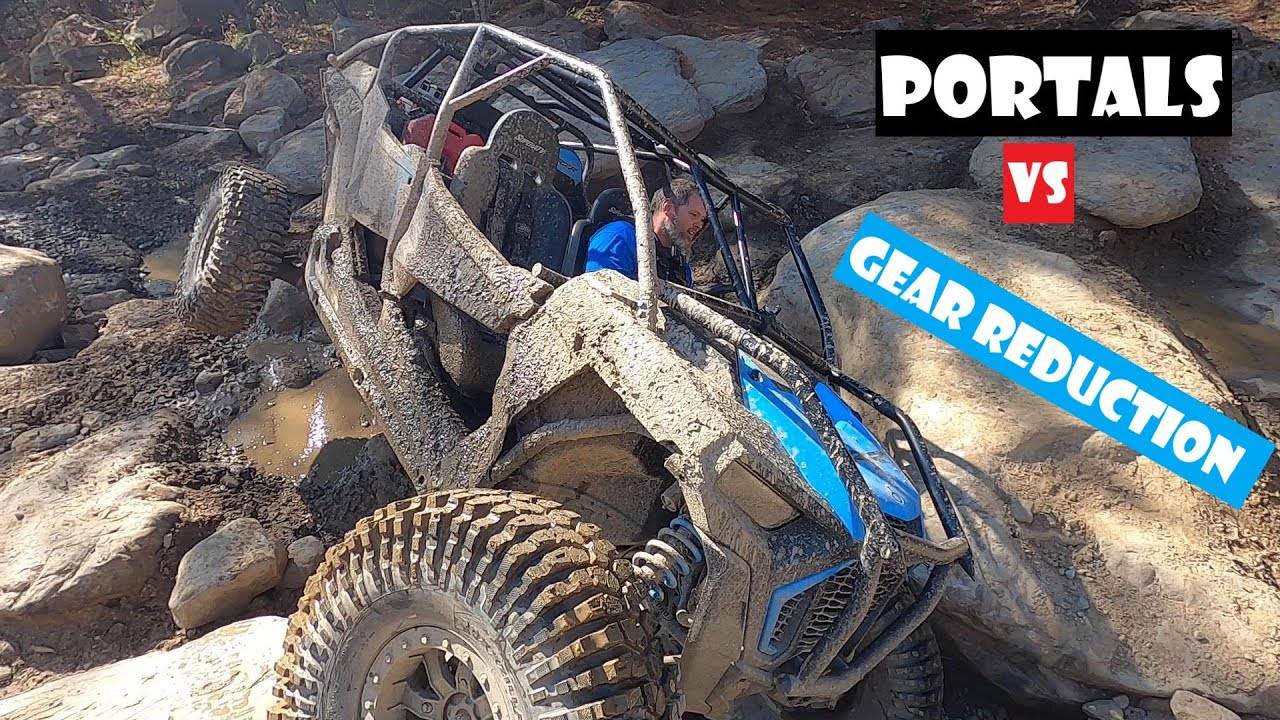 Part 3 RZR Portals vs RZR Gear Reduction playing on Lower Rock Garden @ Black Mountain Offroad