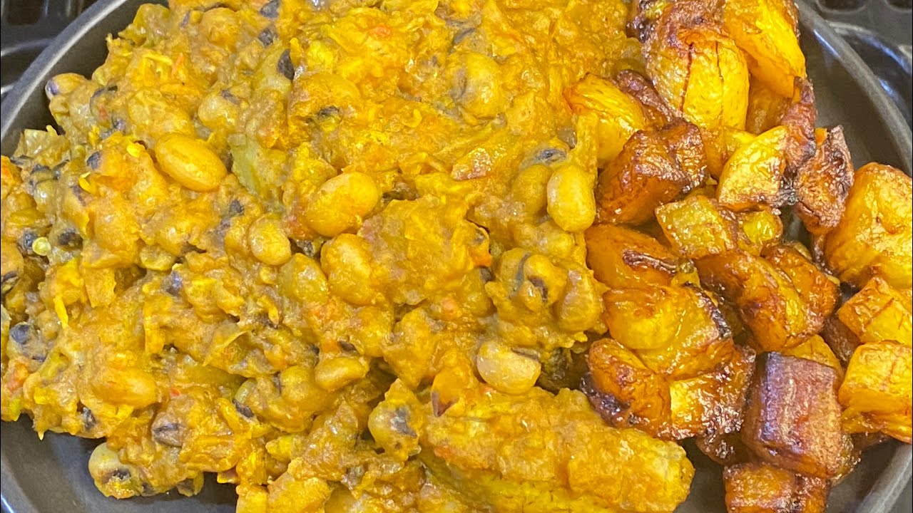 Beans and plantain porridge recipe