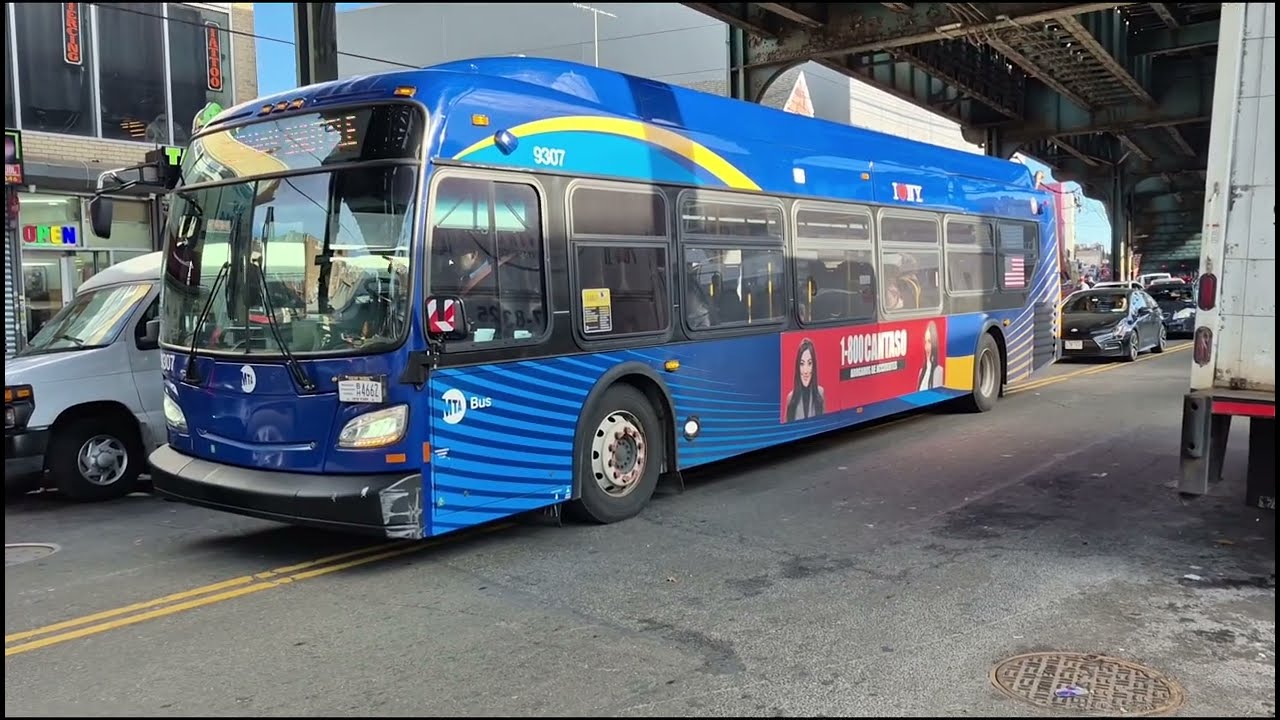 MTA: T324 7 train shuttle bus action 