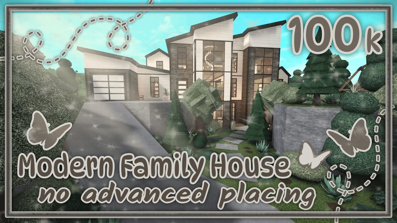 Bloxburg Build || Modern Family House [no advanced placing] 100k