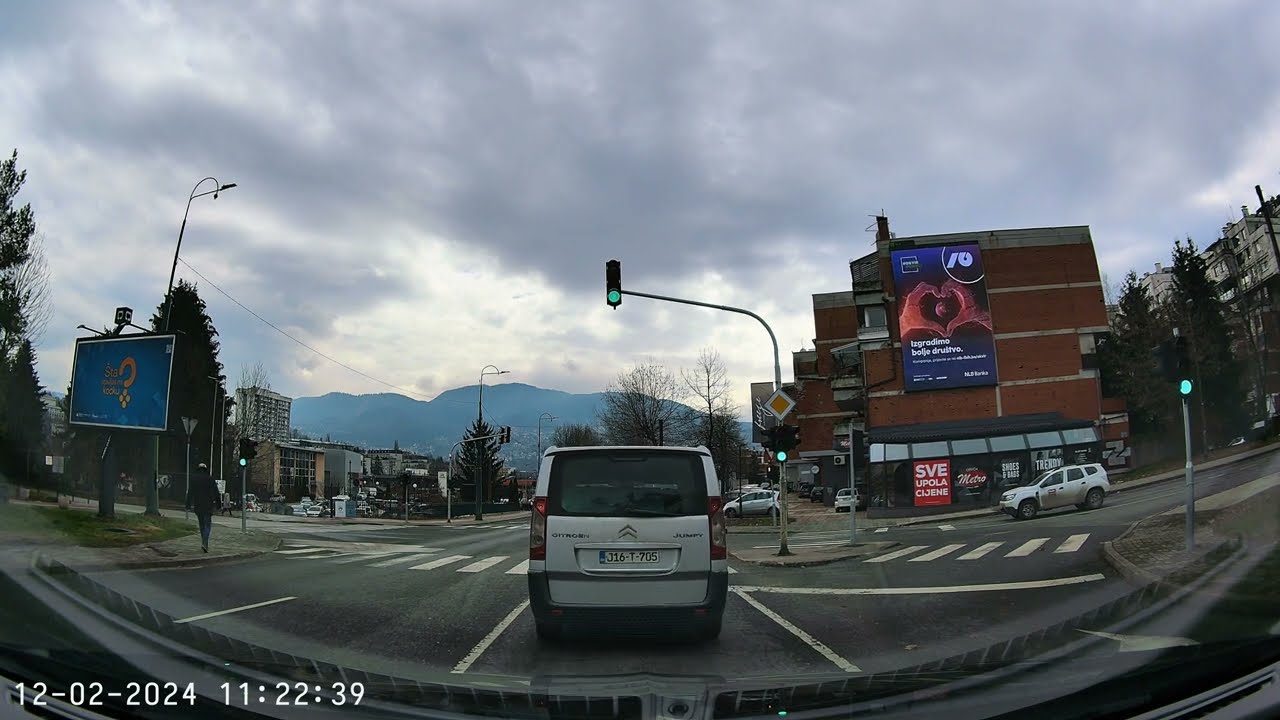4K Drive: улица Забрдже - Кошево #февраль #2024 #visitbosnia #visitsarajevo #dashcam #onboardcam