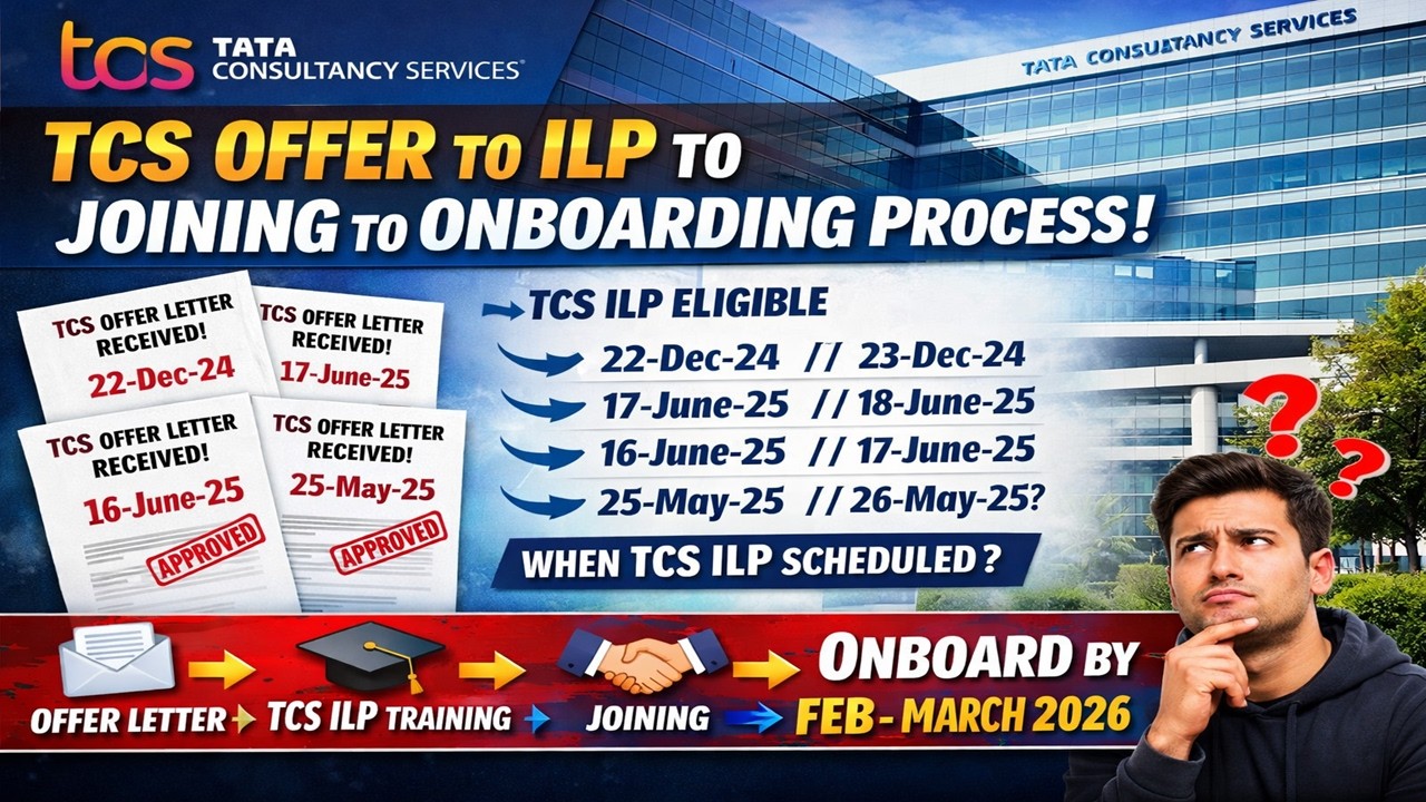 TCS Offer Letter to ILP to Joining Process 2026 | ILP Schedule Kab Hoga? Feb-March Onboarding Update