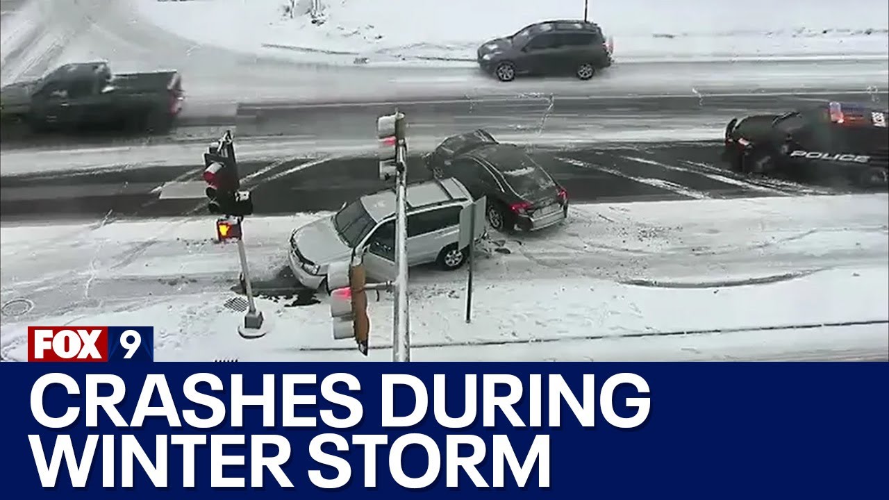 Crashes, spinouts on Minnesota highways during winter storm