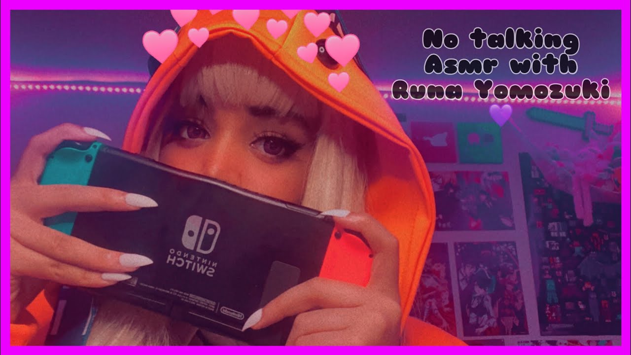 ASMR Runa Yomozuki helps you sleep💜//No talking,Mouth Sounds,Tapping//Kakegurui Roleplay