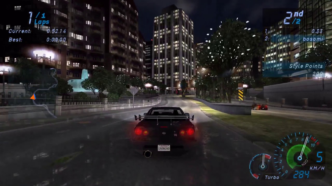 NFS: Underground - Final Rank EDDIE [111] HARD Nissan Skyline r34 vs Nissan Skyline r34