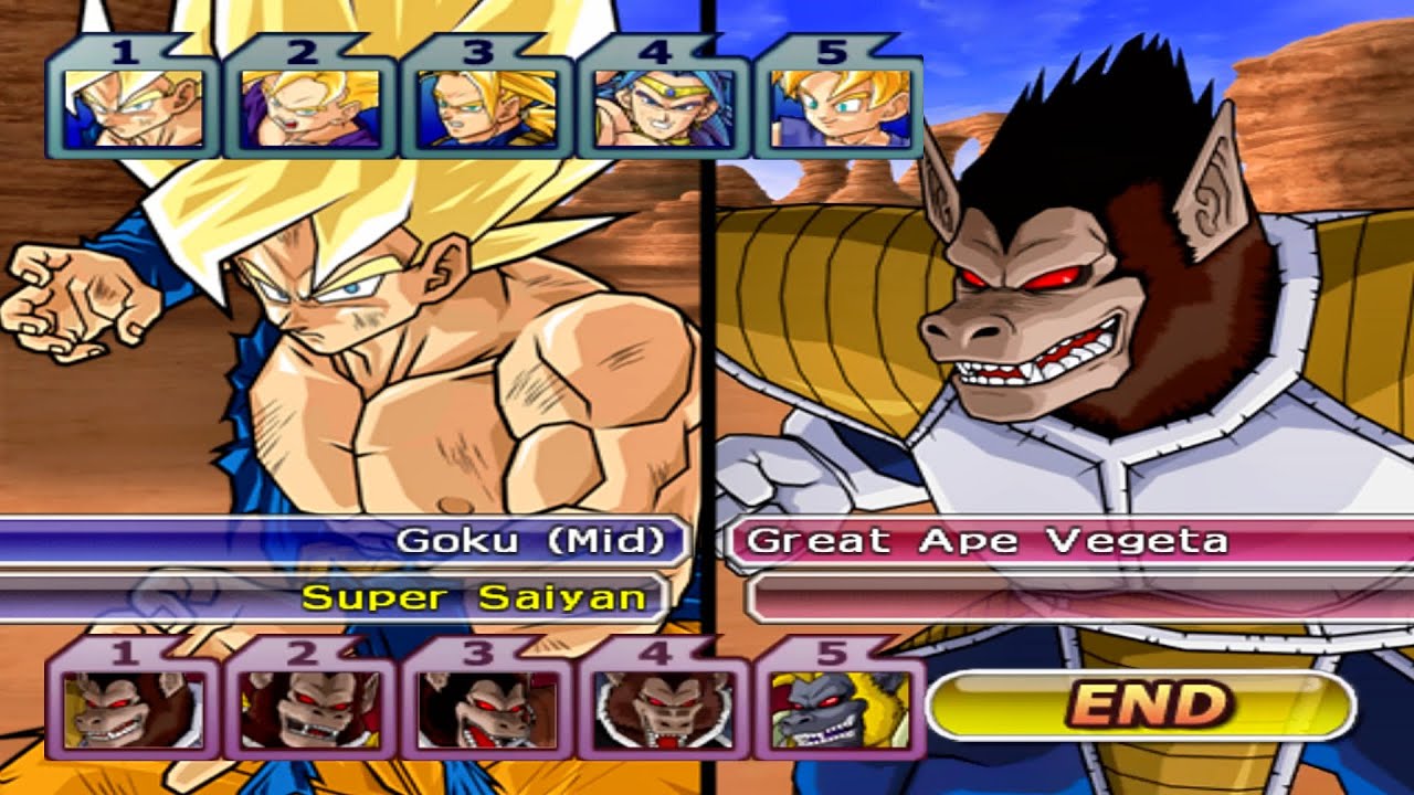 TEAM SUPER SAIYAN VS GREAT APES (COM VS COM) - Dragon Ball Z Budokai Tenkaichi 3