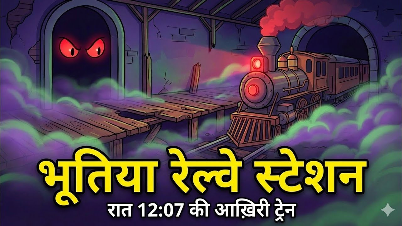 👻 भूतिया रेल्वे स्टेशन | रात 12:07 की आख़िरी ट्रेन 😱 | Horror Story Hindi #horrorstories #moralkahan