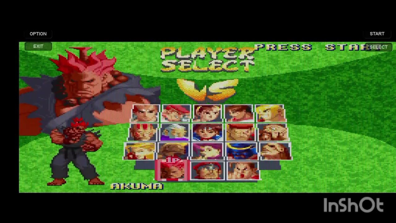 Jogando Street Fighter Alpha 2 só que sem usar especial. 