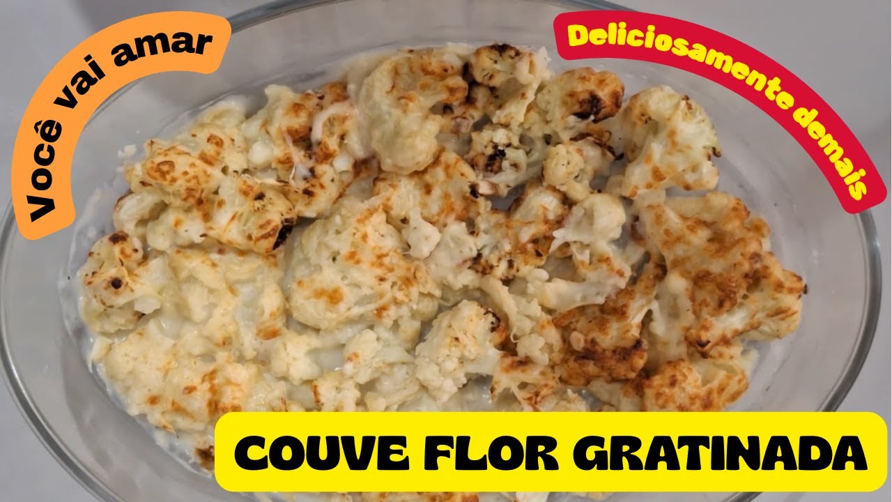 Couve flor gratinada