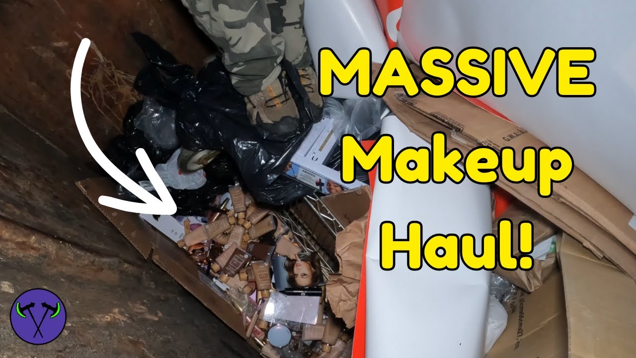 We Found MAKEUP Hiding In This DUMPSTER!