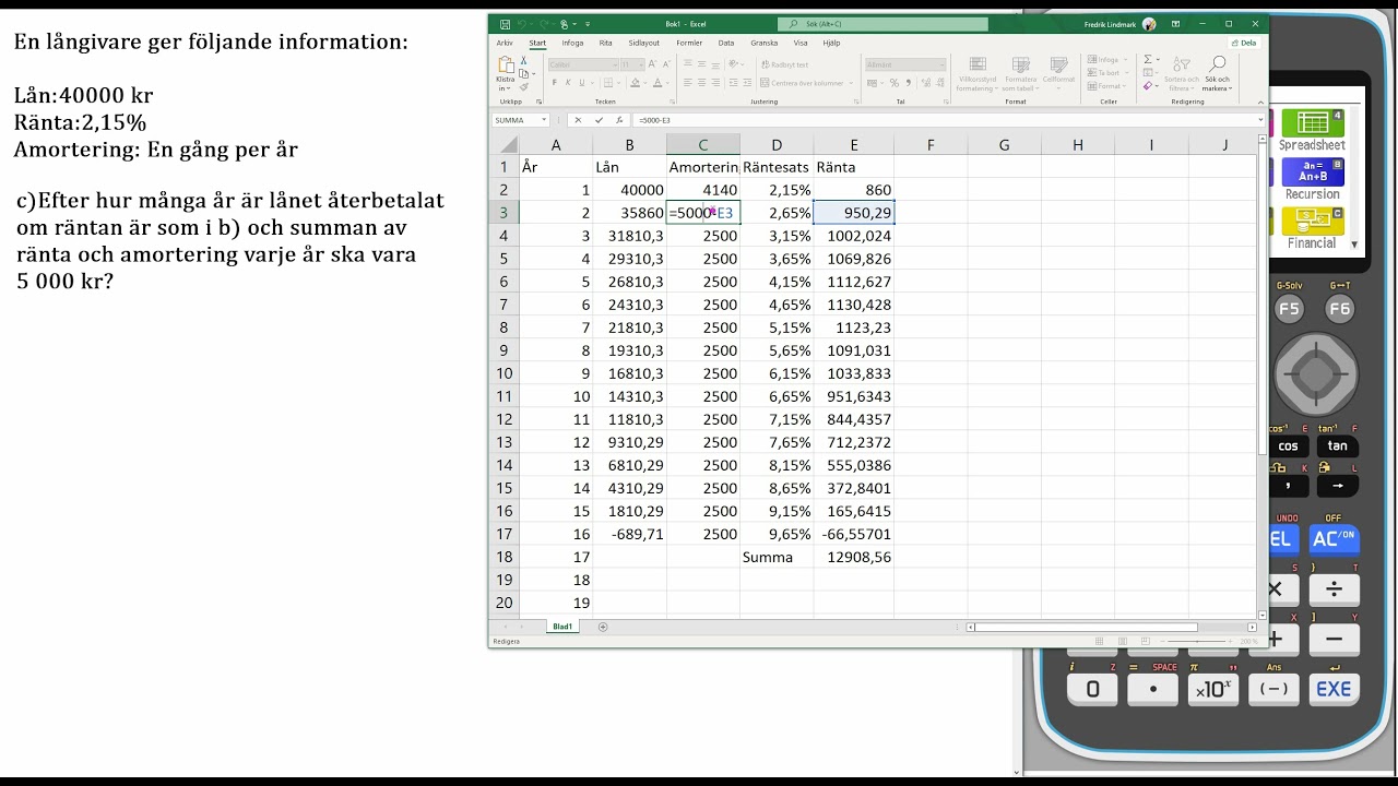 Matematik 5000+ 1b Uppgift 4358 c  för reviderad ämnesplan 2021