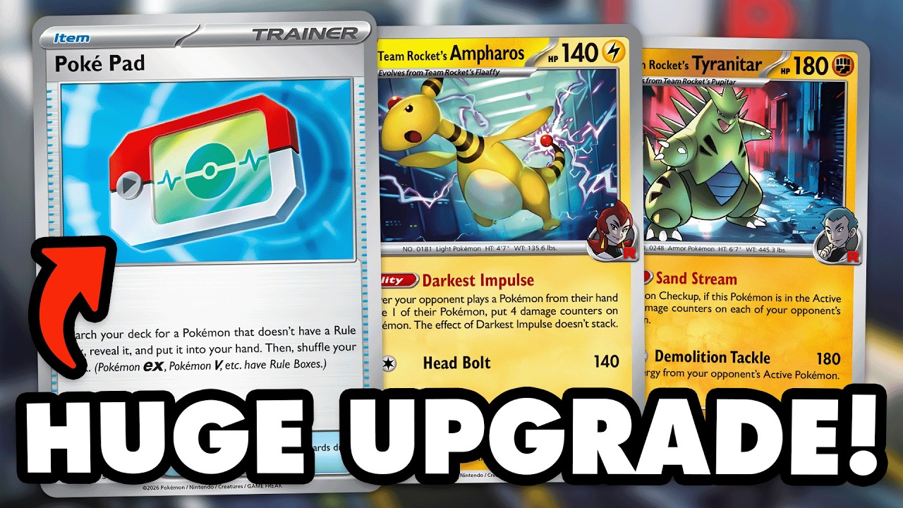 Poke Pad Is Amazing in 1 Prize Team Rocket’s Decks!