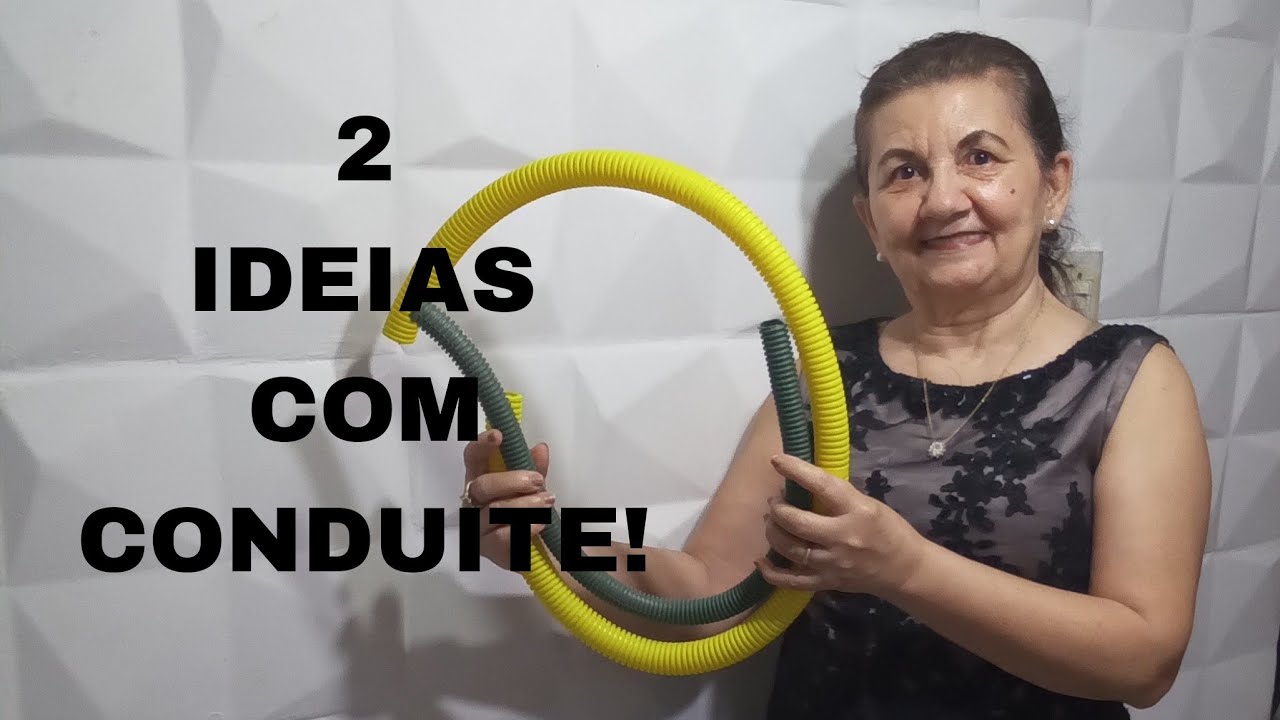 OLHA QUE FIZ COM CONDUITE DO LIXO AO LUXO/By Socorro Rodrigues #reciclagemcriativa #diy