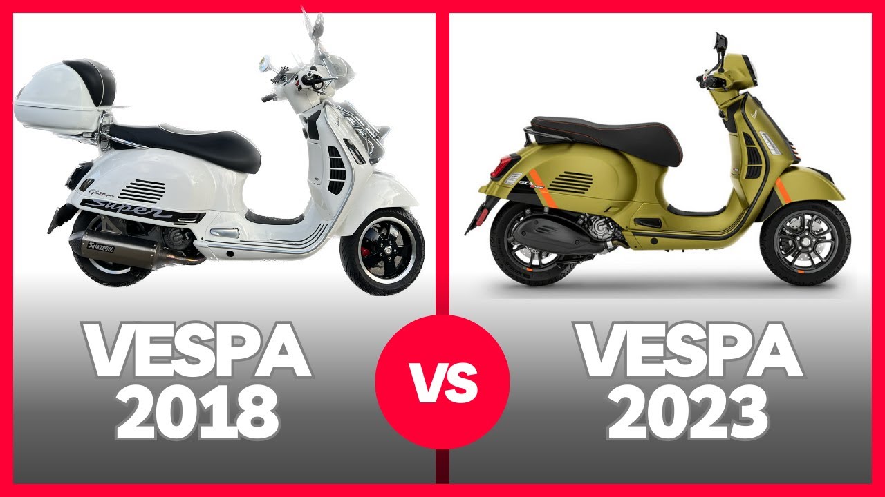 Scuter Piaggio Vespa 2018 vs Vespa 2023 - Merita schimbul?