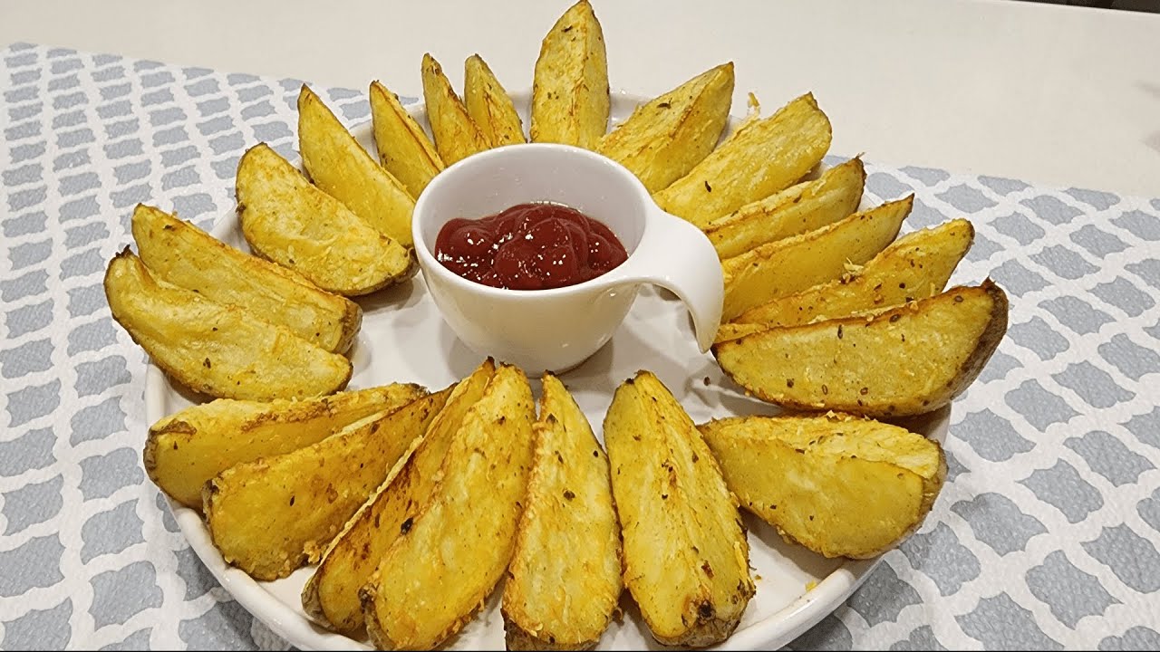 COMO HACER PAPAS RUSTICAS CRUJIENTES AL HORNO - facil y rapido