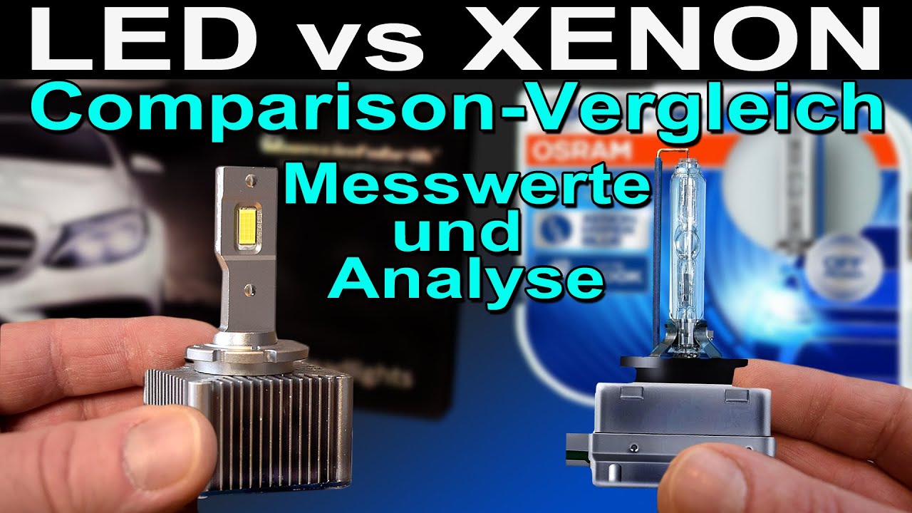 💡 LED vs XENON | Osram Cool Blue BOOST HID  Benzinfabrik LED Retrofit Comparison Vergleich Messwerte