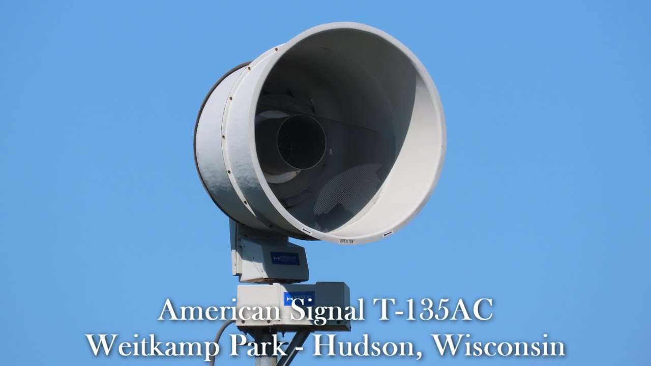 ASC T-135AC Siren Test | Full Alert | Hudson, WI | 9/4/24