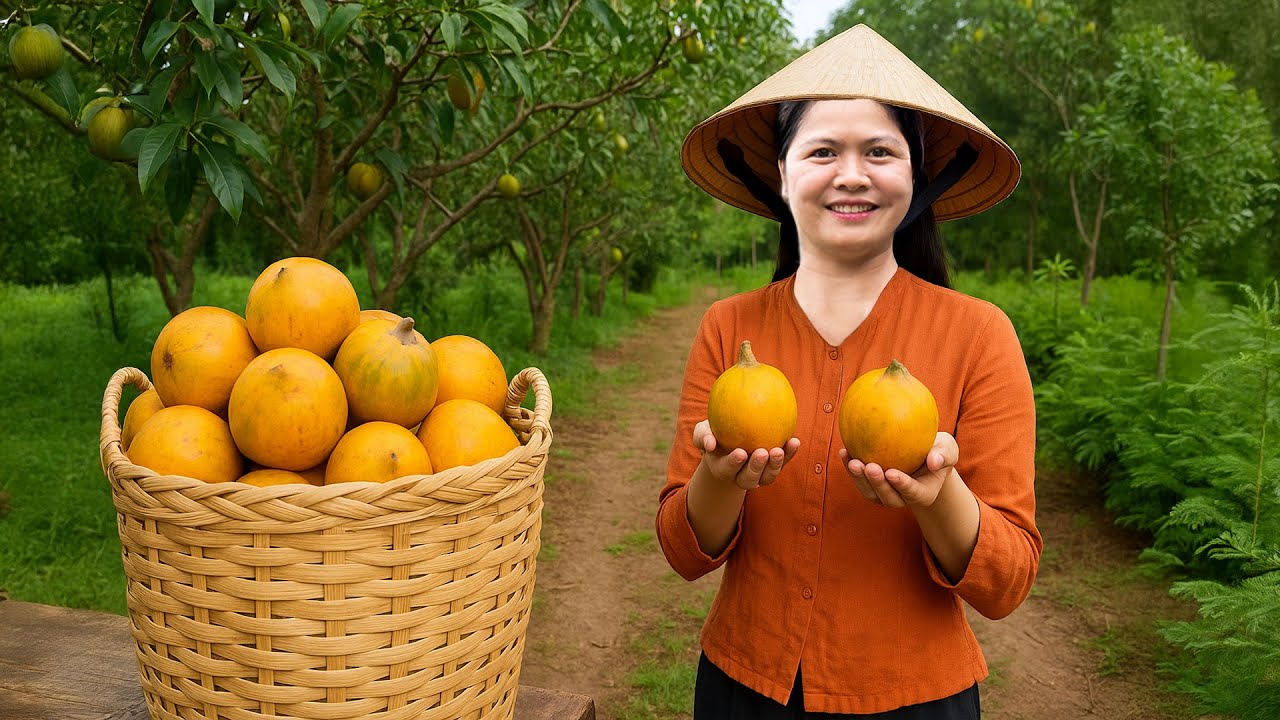 Harvesting LUCUMA fruit Go to the Market Sell - Traditional Cooking | Daily Life of Rural Women