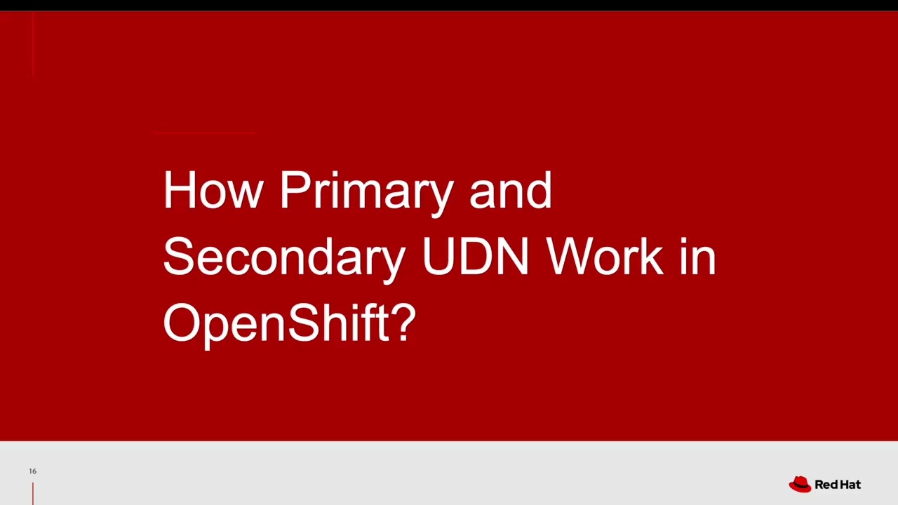 Introduction to UserDefinedNetwork(UDN)