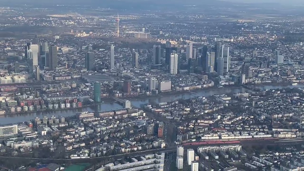 Landing at Frankfurt 